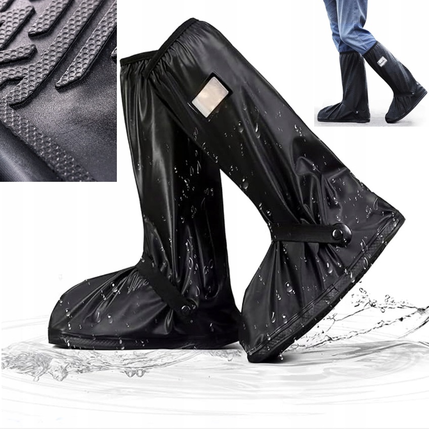 Nakładki Przeciwdeszczowe Na Buty Motocyklowe Ochraniacz Osłona Zamek 40-42