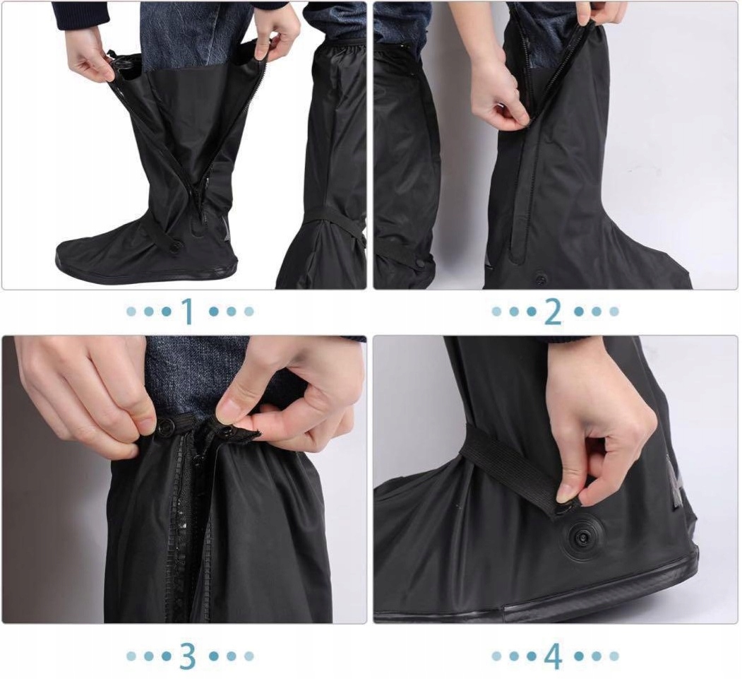 Nakładki Przeciwdeszczowe Na Buty Motocyklowe Ochraniacz Osłona Zamek 40-42