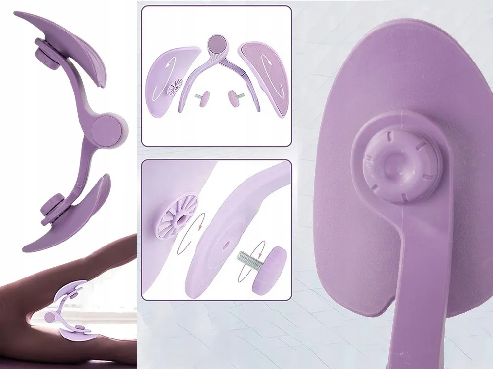 Motylek Do Ćwiczeń Mięśni Dna Miednicy Trenażer Ud Trener Bioder Fioletowy