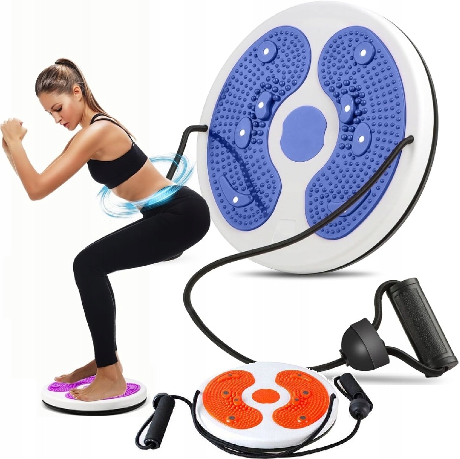 Twister Dysk Z Wypustkami Krążek Obrotowy Do Ćwiczeń Ciała Masaż Z Linkami