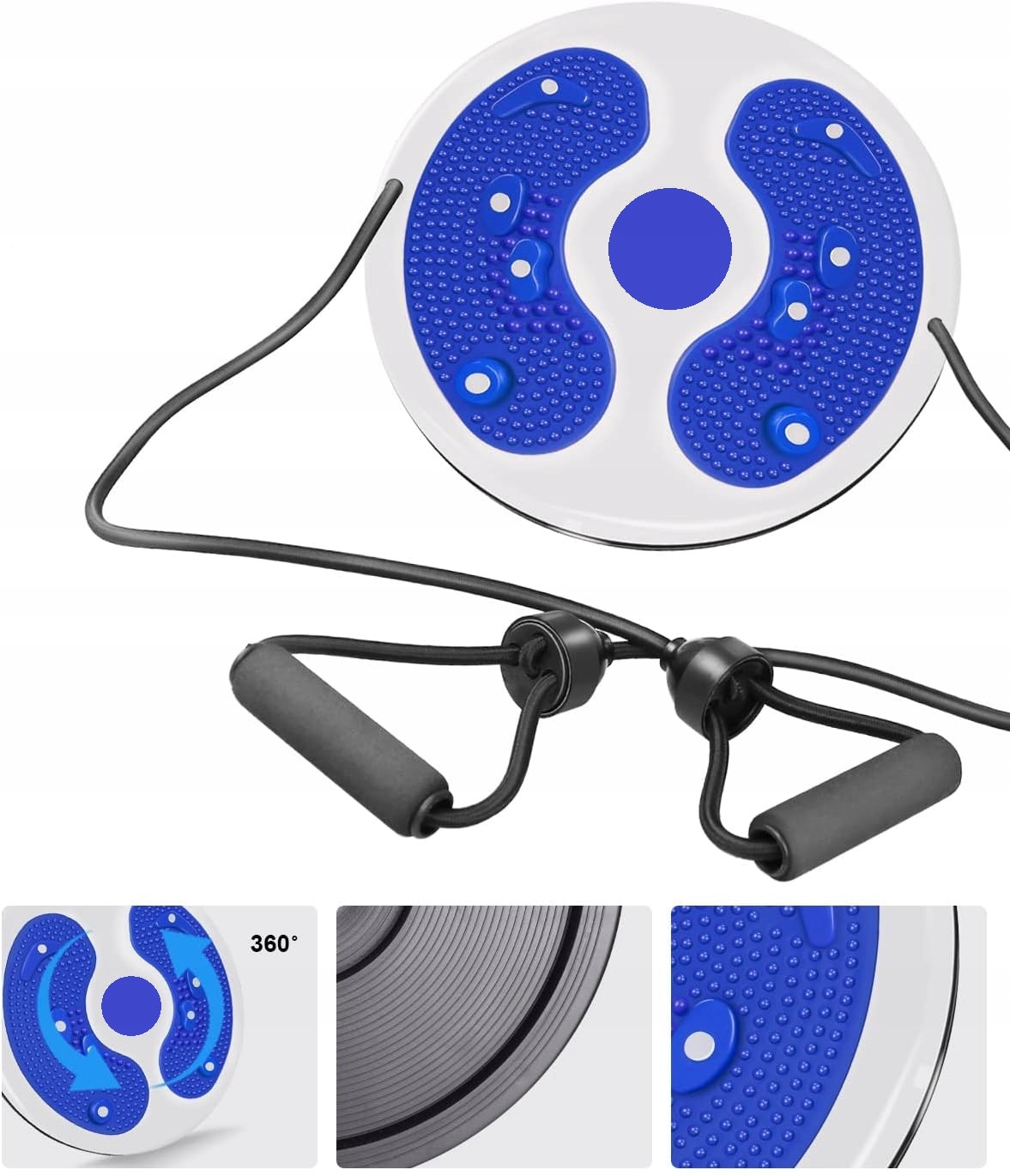 Twister Dysk Z Wypustkami Krążek Obrotowy Do Ćwiczeń Ciała Masaż Z Linkami