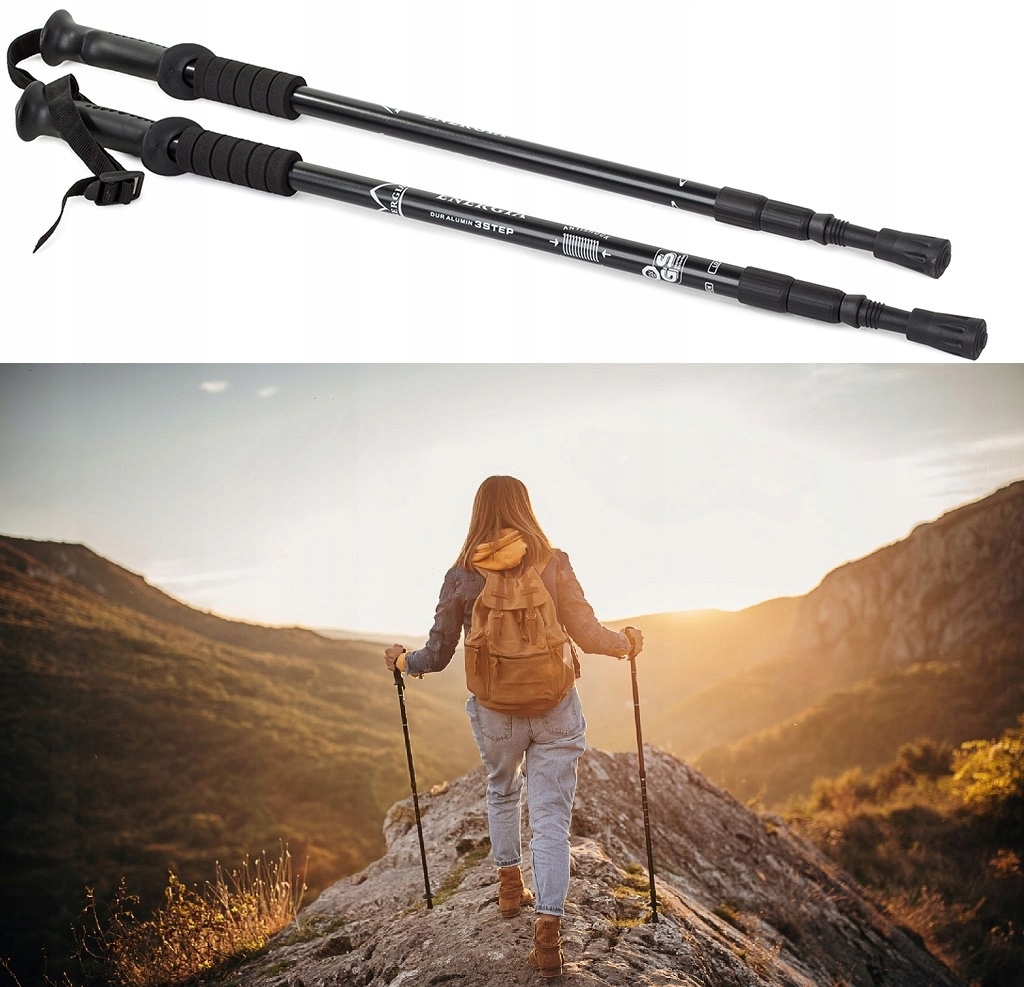 Kijki Do Nordic Walking Chodzenia Kije Trekkingowe Mega Wygodne Zestaw 2szt