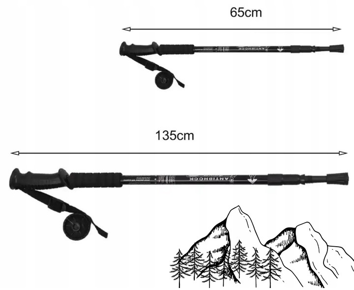 Kijki Do Nordic Walking Chodzenia Kije Trekkingowe Mega Wygodne Zestaw 2szt