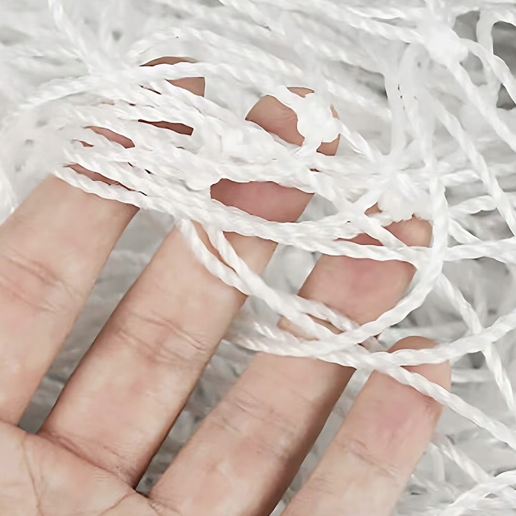 Siatka Super Mocna Do Bramki Piłkarskiej Wzmocniona 213x150x90 cm