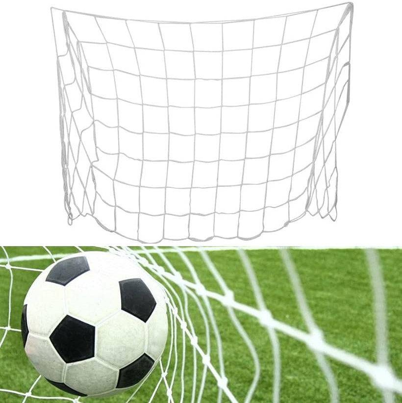 Siatka Super Mocna Do Bramki Piłkarskiej Wzmocniona 213x150x90 cm