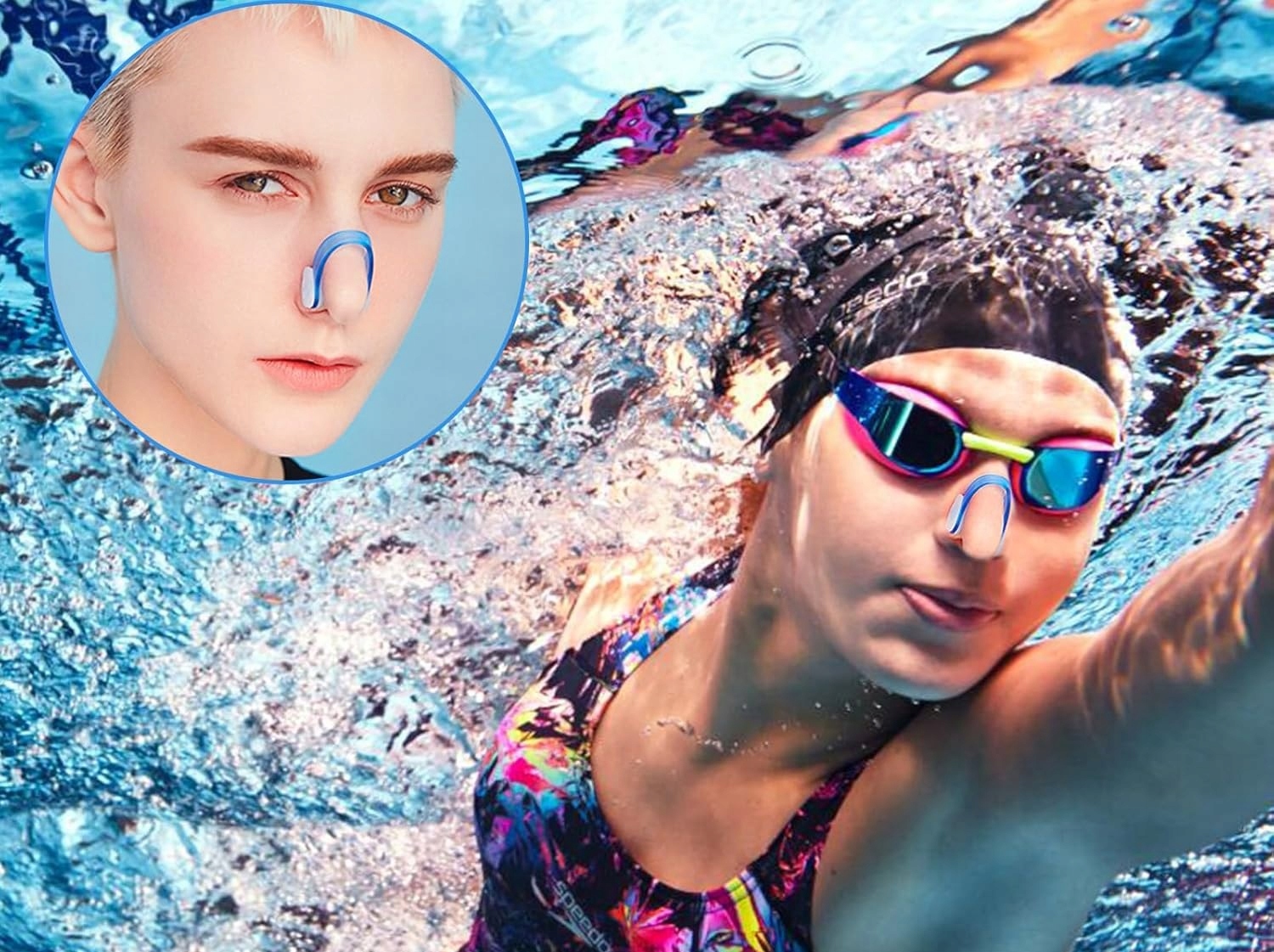 Zatyczka Klips Na Nos Zatyczka Nosek Do Pływania Wody Basen Zacisk W Etui