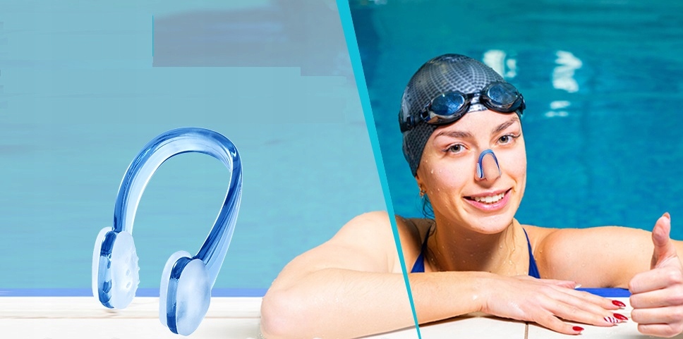 Zatyczka Klips Na Nos Zatyczka Nosek Do Pływania Wody Basen Zacisk W Etui