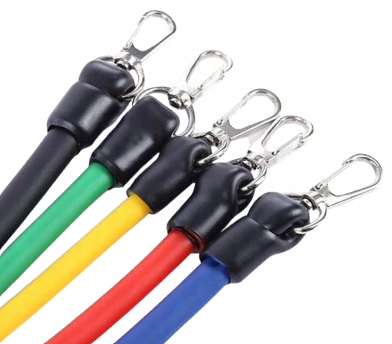 Zestaw Gumy Oporowe Do Ćwiczeń Zestaw 5 szt Gum Fitness Rehabilitacja