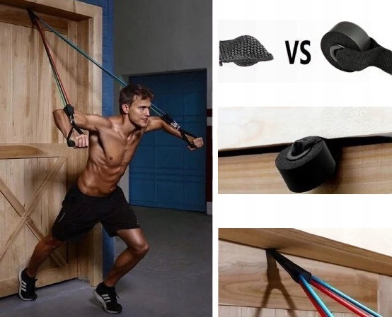 Zestaw Gumy Oporowe Do Ćwiczeń Zestaw 5 szt Gum Fitness Rehabilitacja