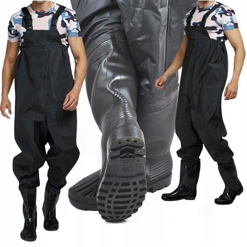 Spodniobuty Wodery Wędkarskie Szelki Hokkaido Spodnie Wodoodporne Rozm 44