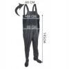 Spodniobuty Wodery Wędkarskie Szelki Hokkaido Spodnie Wodoodporne Rozm 45