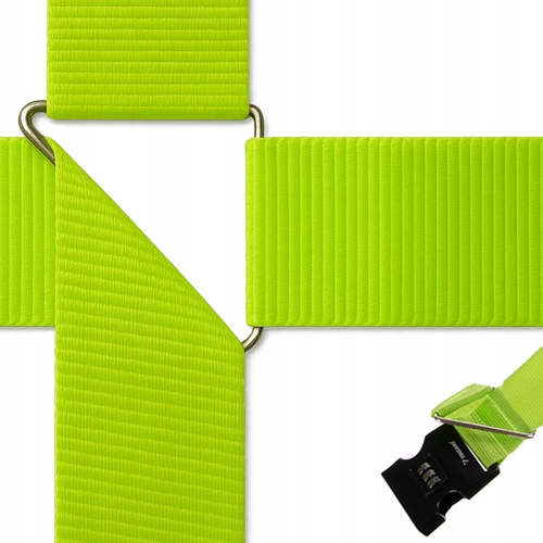 Pas Zabezpieczający Do Walizki Torby Bagażu Spinającyna Kod Zielony