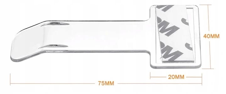 Klips Uchwyt Na Bilet Parkingowy Legitymację Inwalidzką Autostradowy Szybę