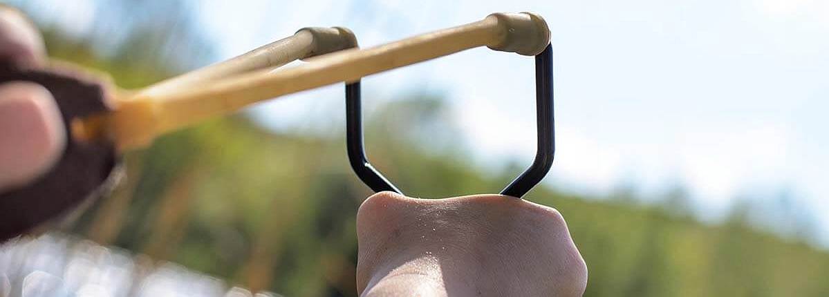 Proca Na Śruby + Guma Do Procy Wędkarska Myśliwska Na Kulki Mocny Koszyk