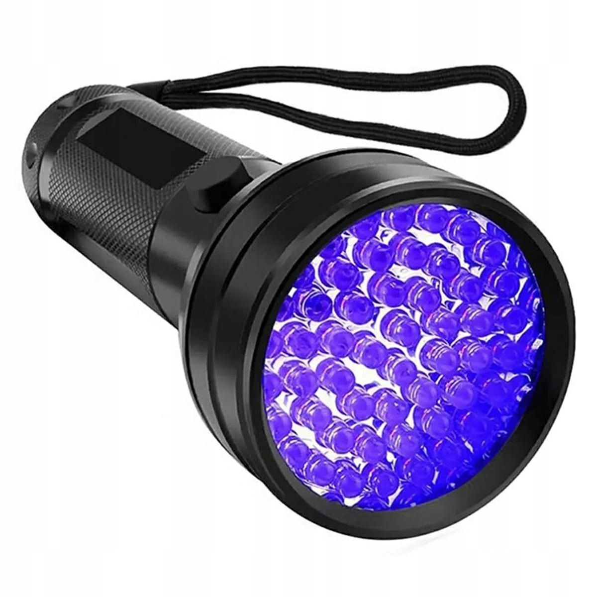 Latarka Uv 51 Led Taktyczna Policyjna Aluminiowa Szperacz Tester Bursztynu