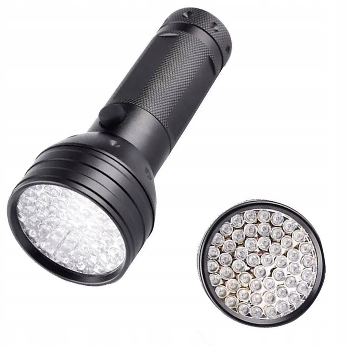 Latarka Uv 51 Led Taktyczna Policyjna Aluminiowa Szperacz Tester Bursztynu