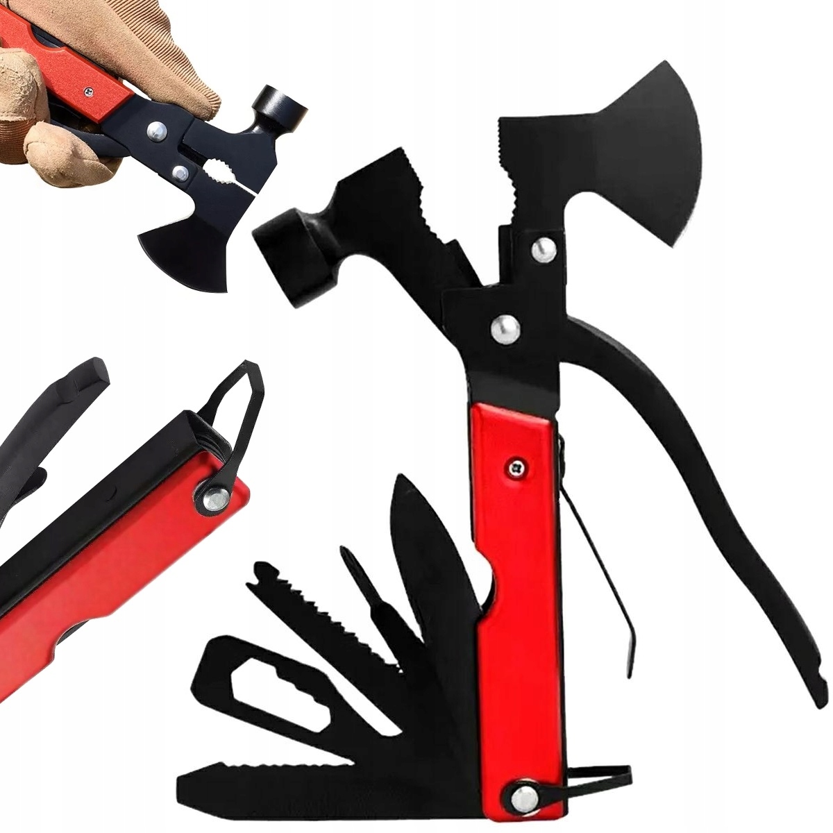 Multitool Narzędzie Wielofunkcyjne Survival Stal Nóż Szczypce Scyzorek