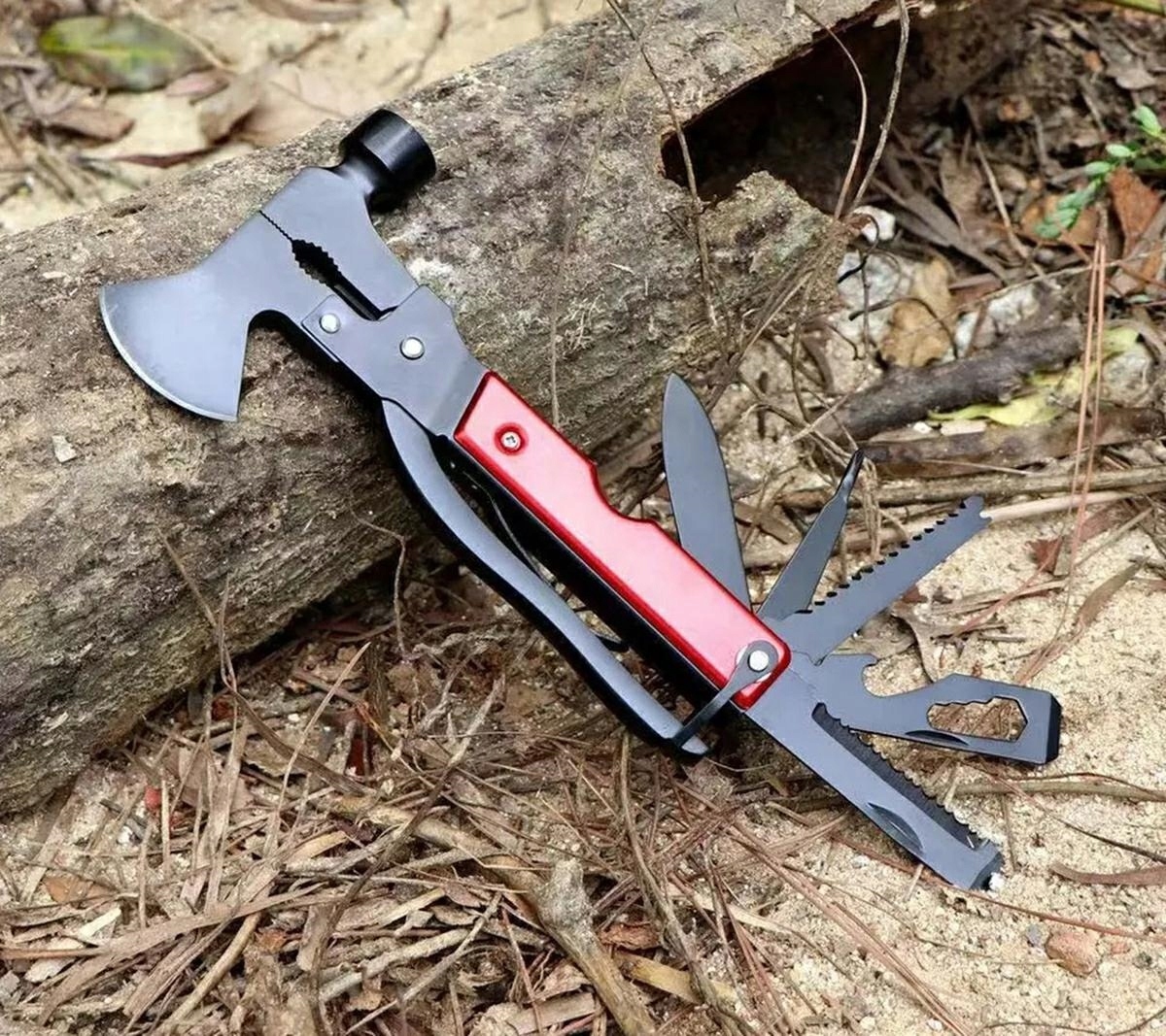 Multitool Narzędzie Wielofunkcyjne Survival Stal Nóż Szczypce Scyzorek