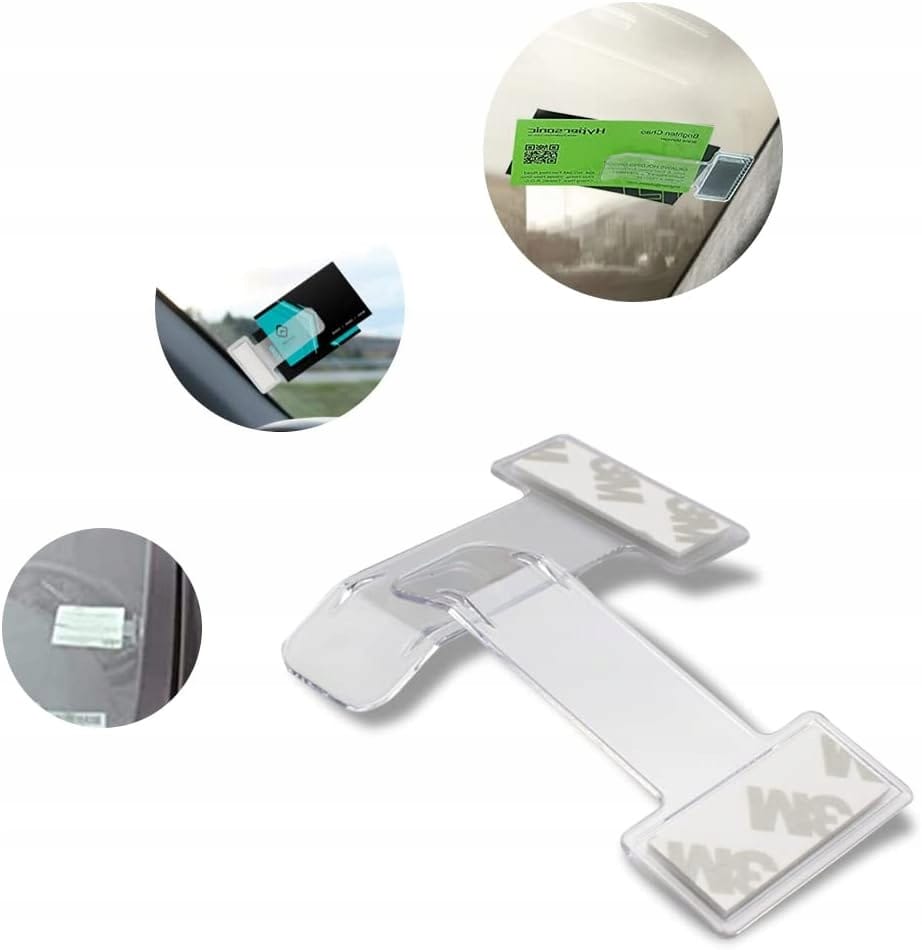 Klips Uchwyt Na Bilet Parkingowy Legitymację Inwalidzką Autostradowy Szybę