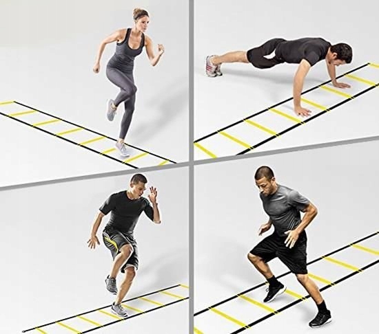 Treningowa Drabinka Do Ćwiczeń Koordynacyjna Szczebelki Do Treningu 6metrów