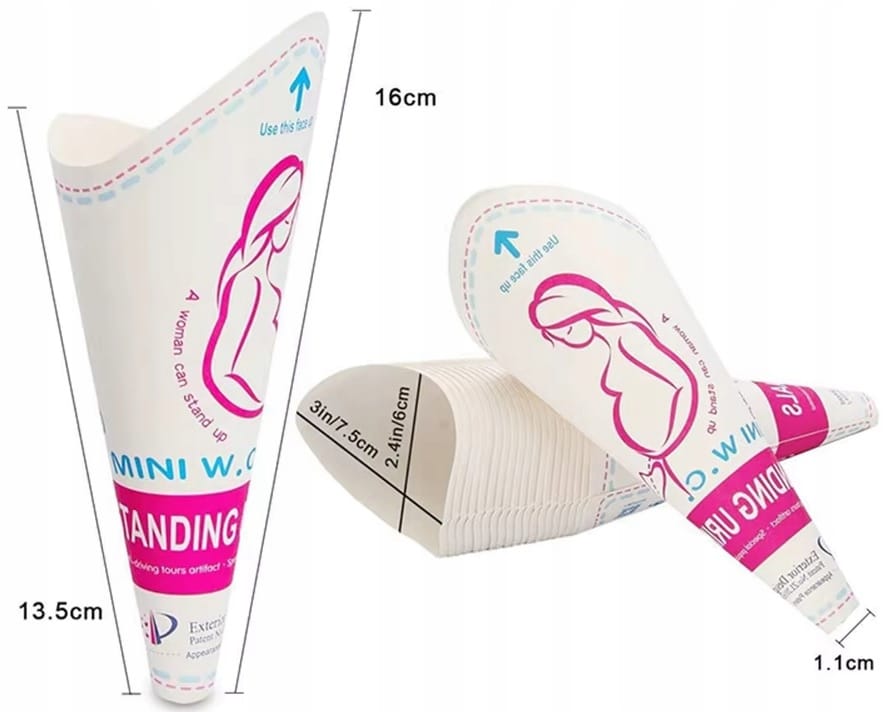 image-3797.jpeg Lejek Do Sikania Dla Kobiet Na Stojąco Jednorazowe Do Oddawania Moczu 12szt