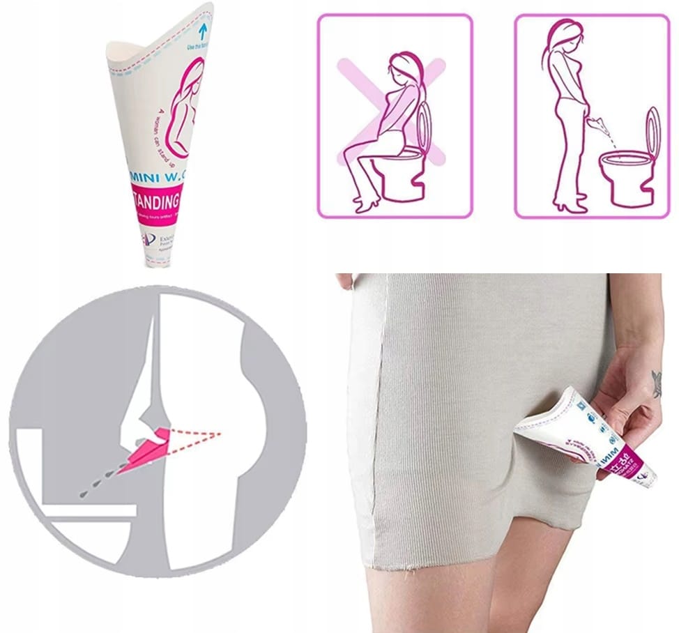 image-3799.jpeg Lejek Do Sikania Dla Kobiet Na Stojąco Jednorazowe Do Oddawania Moczu 12szt