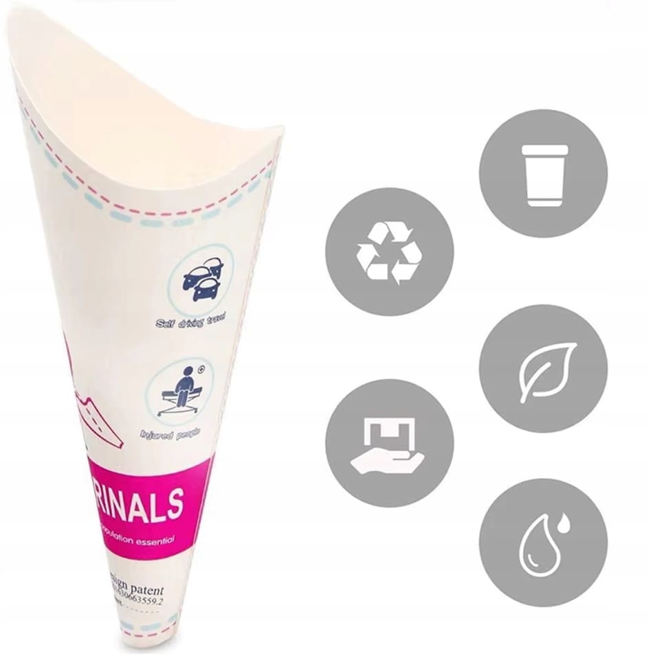 image-3800.jpeg Lejek Do Sikania Dla Kobiet Na Stojąco Jednorazowe Do Oddawania Moczu 12szt