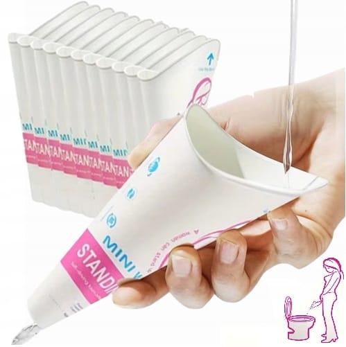 image-3801.jpeg Lejek Do Sikania Dla Kobiet Na Stojąco Jednorazowe Do Oddawania Moczu 12szt