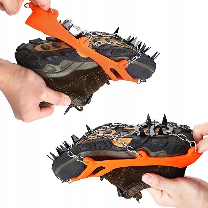 Raczki Na Buty Turystyczne 38-45 Kolce Antypoślizgowe Łańcuchy Elastyczne