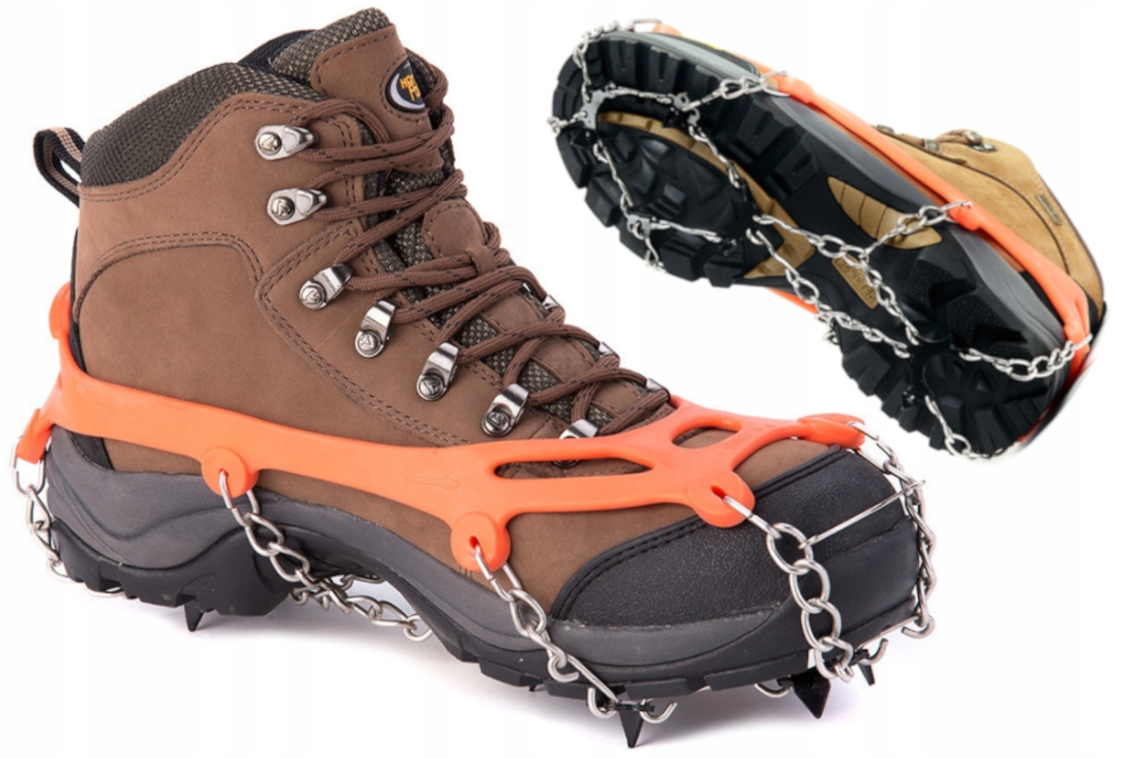Raczki Na Buty Turystyczne 38-45 Kolce Antypoślizgowe Łańcuchy Elastyczne