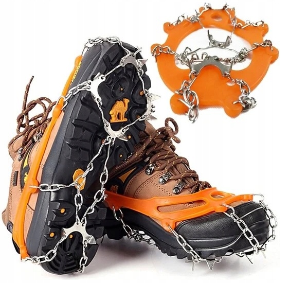 Raczki Na Buty Turystyczne 38-45 Kolce Antypoślizgowe Łańcuchy Elastyczne