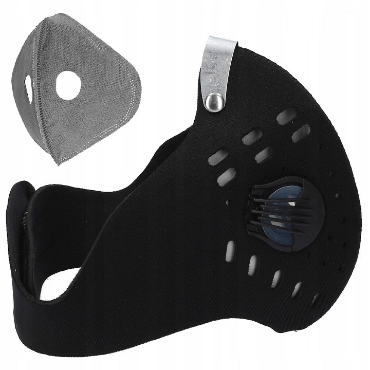 Maseczka Antysmogowa Materiałowa Do Biegania Chodzenia Z Filtrem Pm 2.5