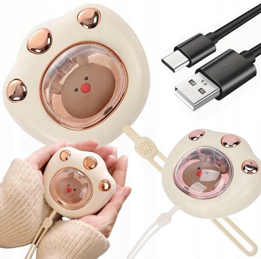 Podgrzewacz Do Rąk Usb Kompaktowy Wydajny Ogrzewacz Dłoni Ładowany Led Usb