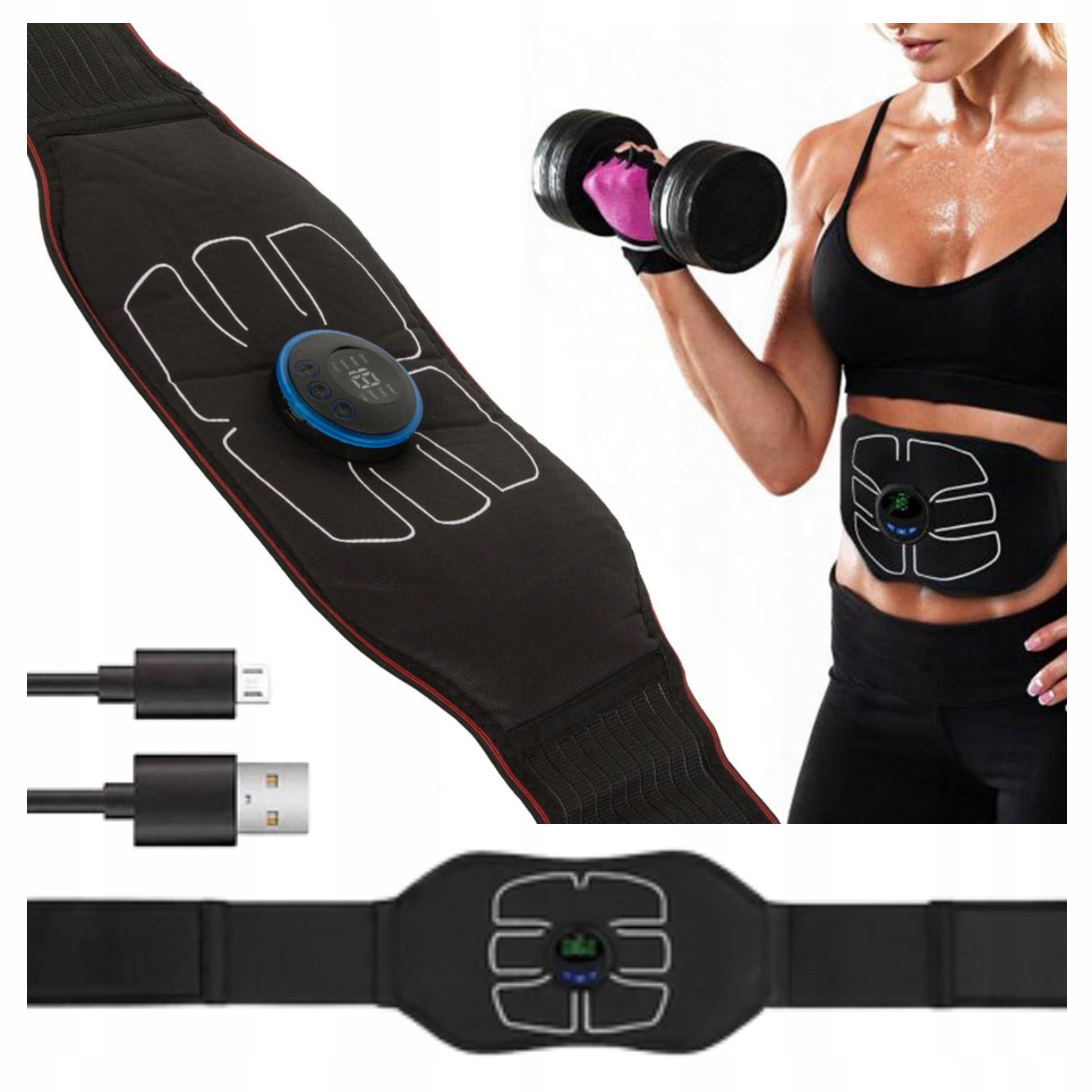 Elektrostymulator Mięśni Brzucha Pas Masaż Odchudzający Ems Stymulator S/m