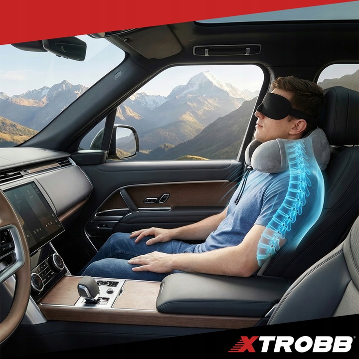 Poduszka Podróżna Turystyczna Na Szyję Rogal Zagłówek Do Samolotu Samochodu