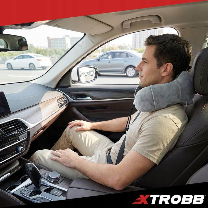 Poduszka Podróżna Turystyczna Na Szyję Rogal Zagłówek Do Samolotu Samochodu