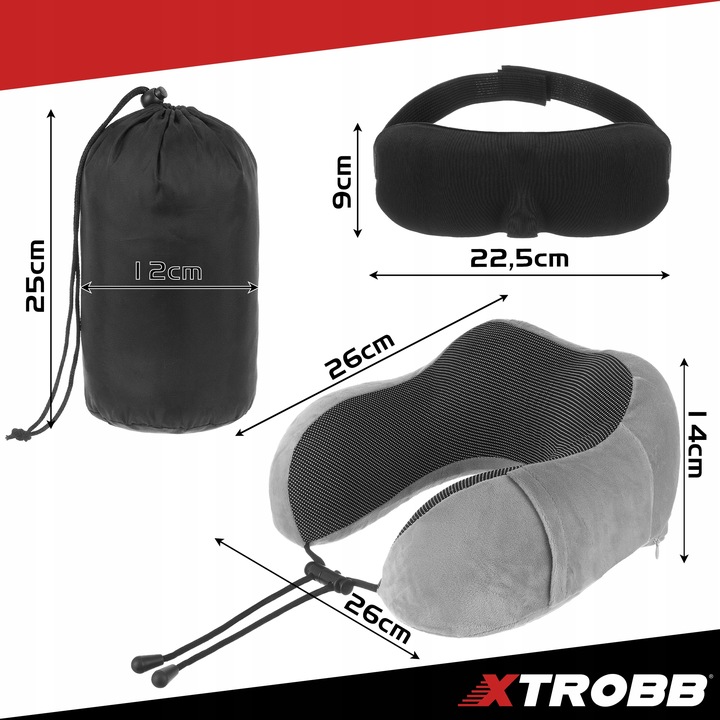 Poduszka Podróżna Turystyczna Na Szyję Rogal Zagłówek Do Samolotu Samochodu