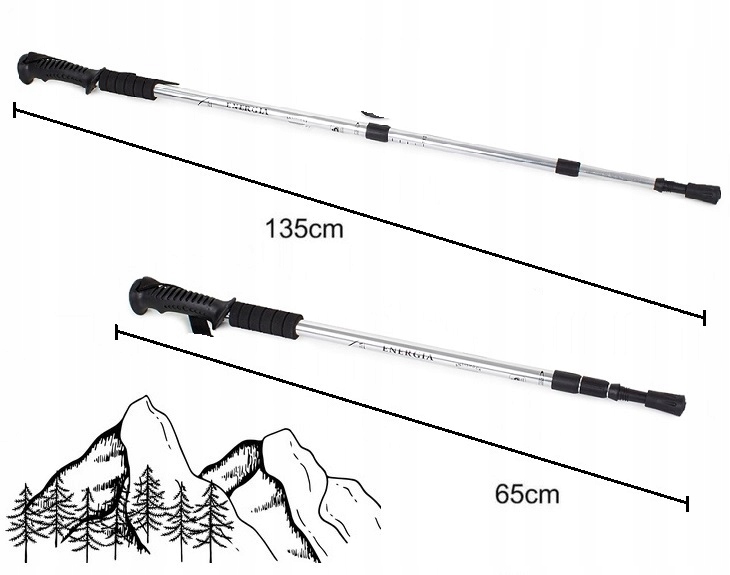 Kijki Do Nordic Walking Kije Do Chodzenia Po Grórach Regulowane Narciarskie