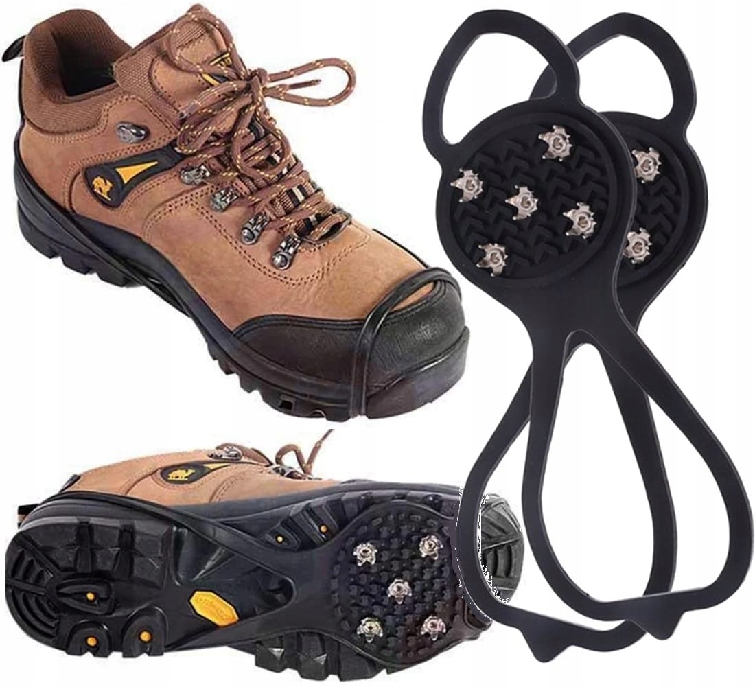 Raczki Mini Nakładki Z Kolcami Antypoślizgowe Na Buty Obuwie Czarne R 40-46