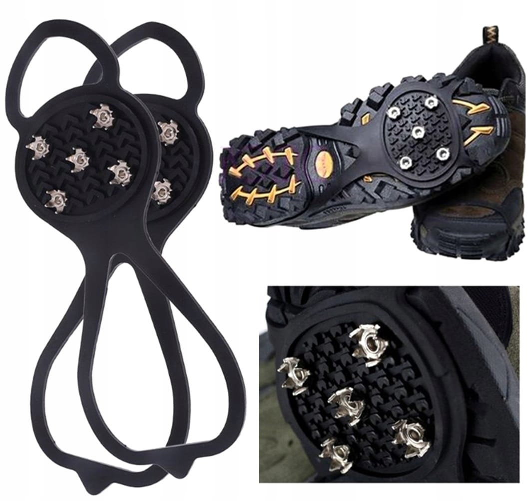 Raczki Mini Nakładki Z Kolcami Antypoślizgowe Na Buty Obuwie Czarne R 40-46