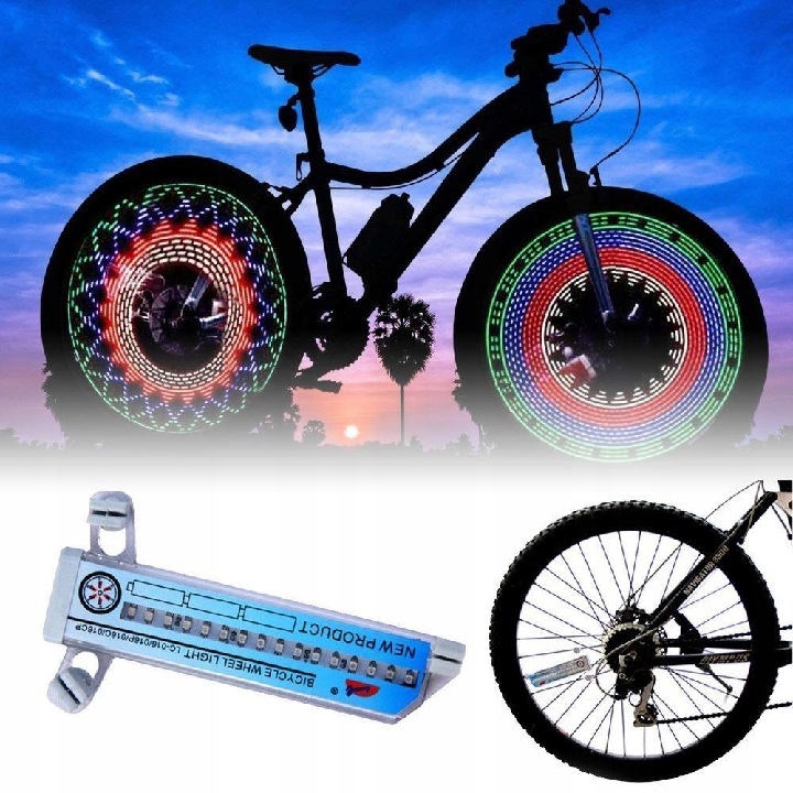 Światła Neon Rowerowe Lampka Na Szprychy Koła Led