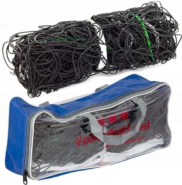 Siatka Do Siatkówki Gry W Badbintona Tenisa 9,5x1m Stalowa Linka Popularna