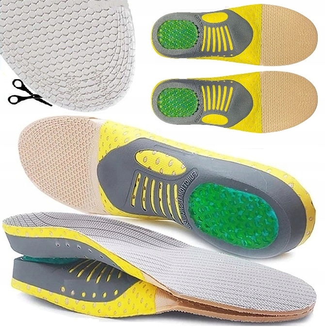 Wkładki Do Butów Odciążające Przeciwbólowe 35-40 Ortopedyczne Płaskostopie