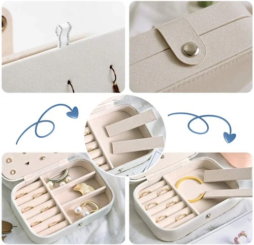 Szkatułka Pudełko Organizer Na Biżuterię Kolczyki