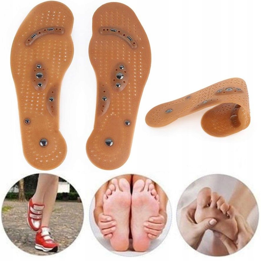Wkładki Magnetyczne Masujące Akupresura Do Butów Magnesami Lecznicze