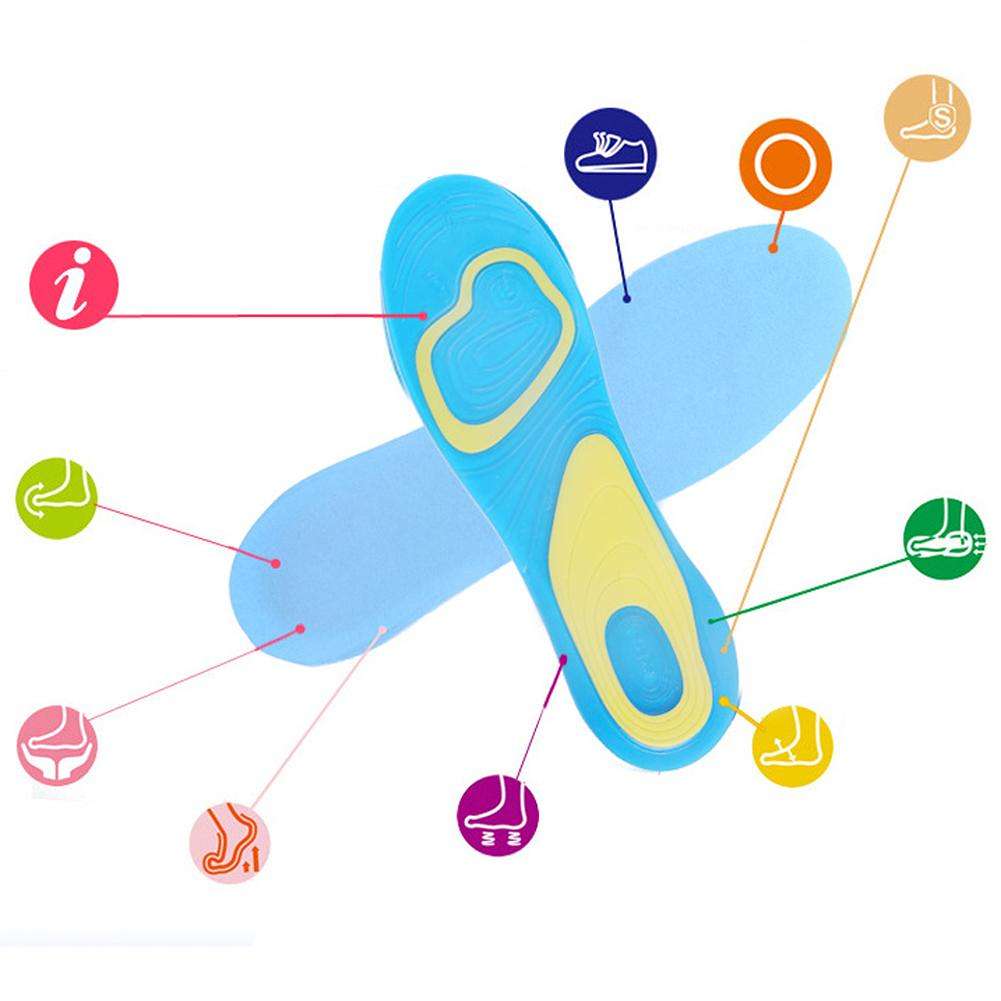 Komfort Żelowe Wkładki Do Butów Roboczych Sportowych Amortyzujące 38-42