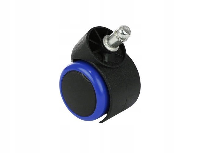 Kółka Kauczukowe Do Fotela Gumowe 5 szt Niebieskie