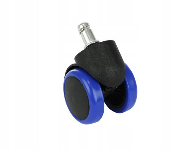 Kółka Kauczukowe Do Fotela Gumowe 5 szt Niebieskie