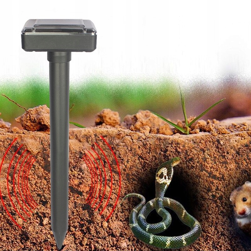 Silny Solarny Odstraszacz Kretów Na Krety Nornice Mocny Susły Myszy