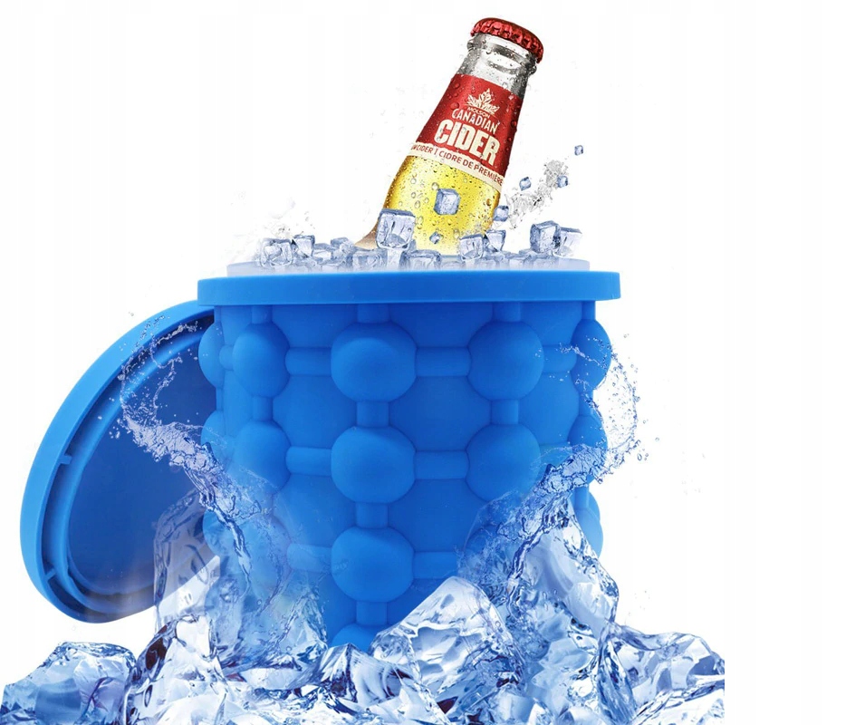 Kostkarka Do Lodu Silikonowa Wiaderko Na Lód